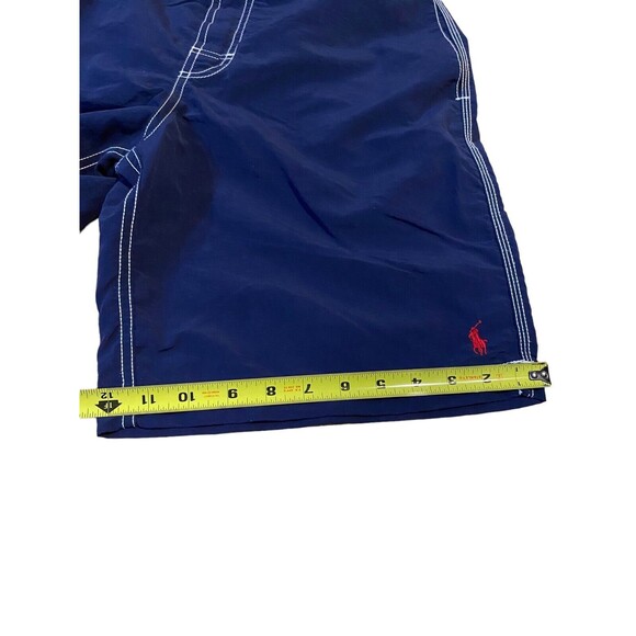 Polo Ralph Lauren Swim Trunks Mens S Blue Swim Drawstring Mesh Lined Red Pony - Picture 10 of 16